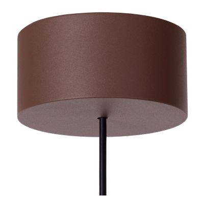 Lucide WELLS - Pendant light Indoor/Outdoor - Ø 10 cm - LED - 1x8W 2700K - IP54 - Rust Brown